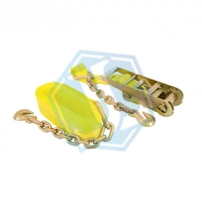3inch ratchet strap with chain anchor