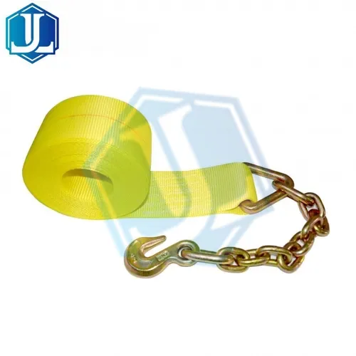 4inch winch strap with chain (Item No. 74) — Ratchet Tie Down image 1 of 3