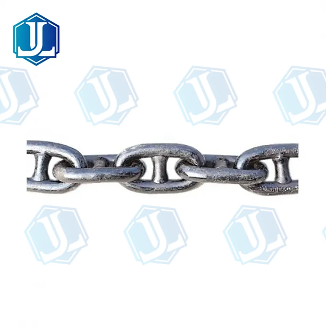 U2 stud link anchor chain — U2 / U3 · welded stud & studless (Item No. 198) — Marine Hardware manufactured by Zhejiang Jingli, China
