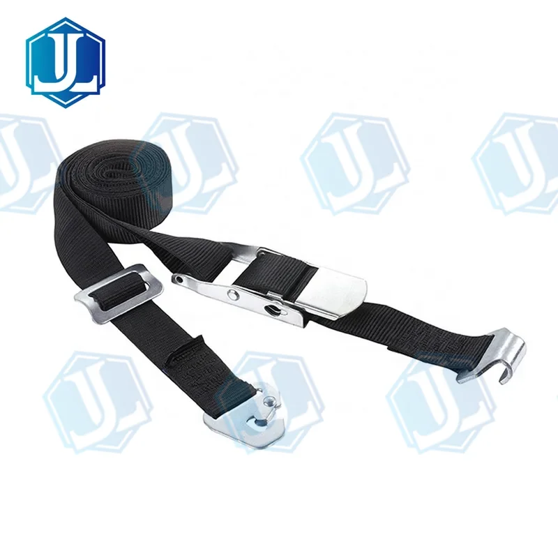 curtainside internal cargo strap — 50 mm · rave hook + snap hook (Item No. 119) — Ratchet Tie Down manufactured by Zhejiang Jingli, China