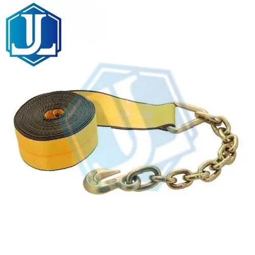 3inch winch strap with chain extension (Item No. 70) — Ratchet Tie Down image 1 of 3