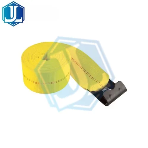 4inch winch strap with flat hook (Item No. 73) — Ratchet Tie Down image 1 of 3