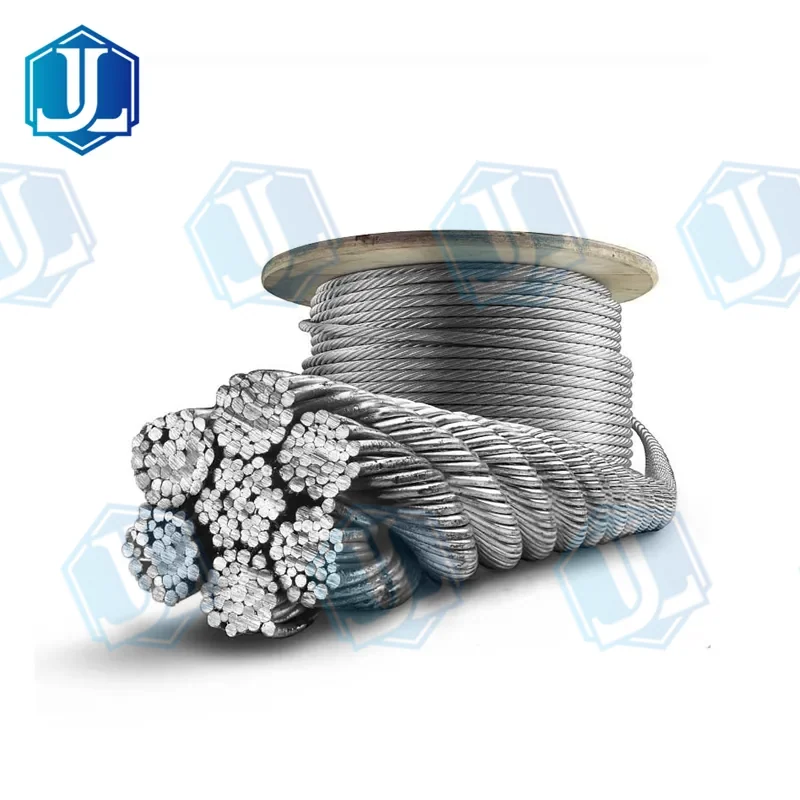 PC steel strand stay wire — 6x37 FC / IWR / IWS (Item No. 278) — Wire Rope manufactured by Zhejiang Jingli, China