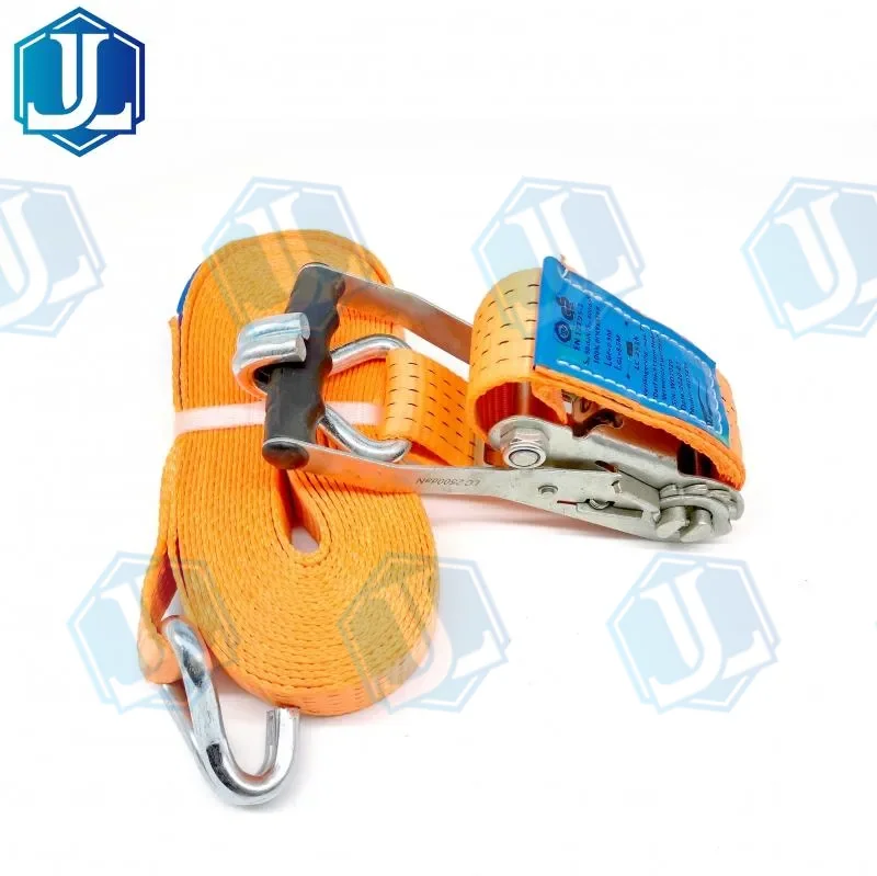 50MM finger line handle ratchet strap (Item No. 52) — Ratchet Tie Down manufactured by Zhejiang Jingli, China