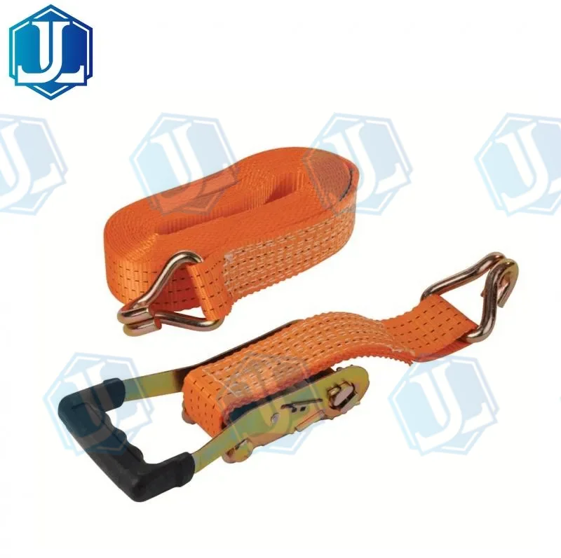 4T rubber handle ratchet strap (Item No. 43) — Ratchet Tie Down manufactured by Zhejiang Jingli, China