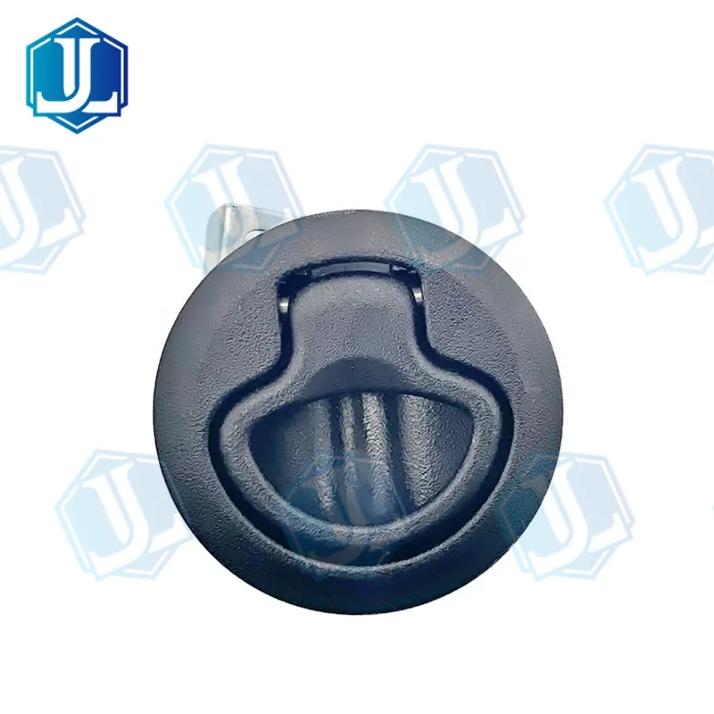Yacht Plastic Black Round Pull Ring Slam Latch Deck Lock (Item No. 213) — Marine Hardware manufactured by Zhejiang Jingli, China