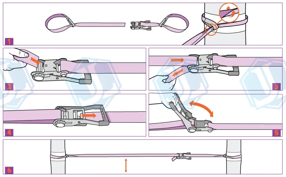 Slackline Kit with Tree Protectors (Item No. 87) — Outdoor Products manufactured by Zhejiang Jingli, China