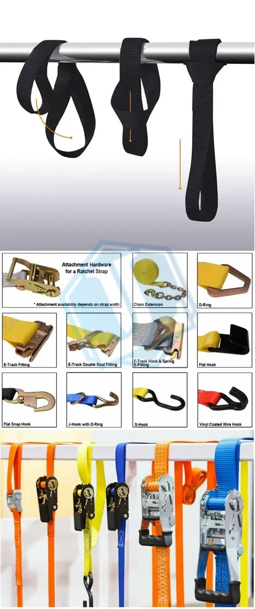 Tie Down Strap for Motorcycle (Item No. 127) — Ratchet Tie Down image 2 of 4
