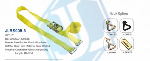 50MM tie down strap with E track fitting (Item No. 38) — Ratchet Tie Down image 2 of 4