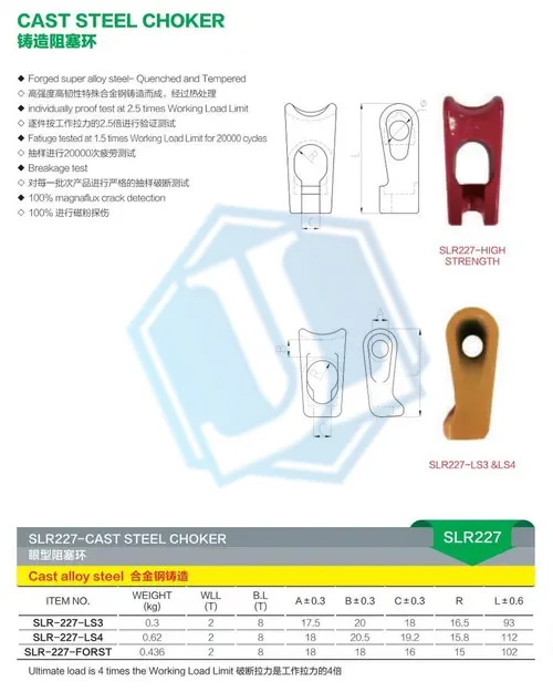 Grade 80 G80 Choker (Item No. 194) — Rigging hardware image 2 of 4