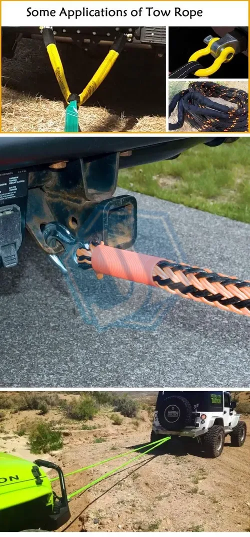 Elastic Recovery Tow Rope (Item No. 214) — Car Lashing Strap image 3 of 4