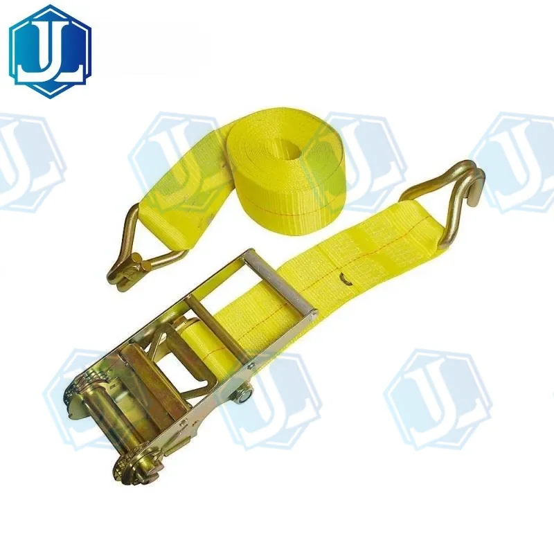 4inch double J hook ratchet strap (Item No. 59) — Ratchet Tie Down manufactured by Zhejiang Jingli, China