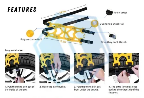 TPU tire snow chains — Care Guard · easy installation (Item No. 161) — Chain image 2 of 4