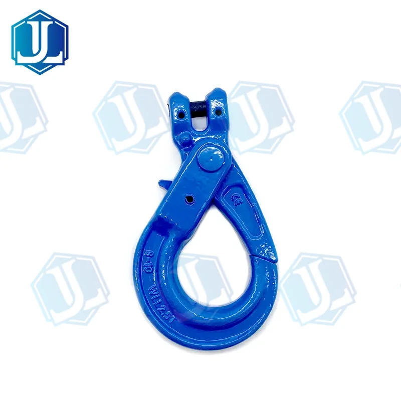 Grade 100 G100 Hook — Clevis Self Locking Hook (Item No. 177) — Rigging hardware manufactured by Zhejiang Jingli, China