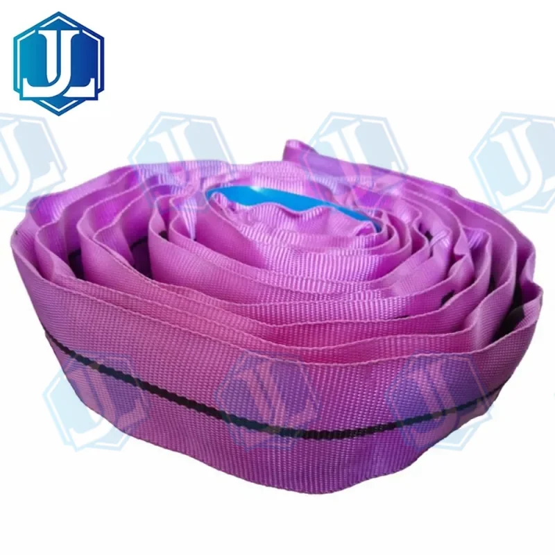 1Ton 1000kgs Round Lifting Sling — Round Sling manufactured by Zhejiang Jingli, China