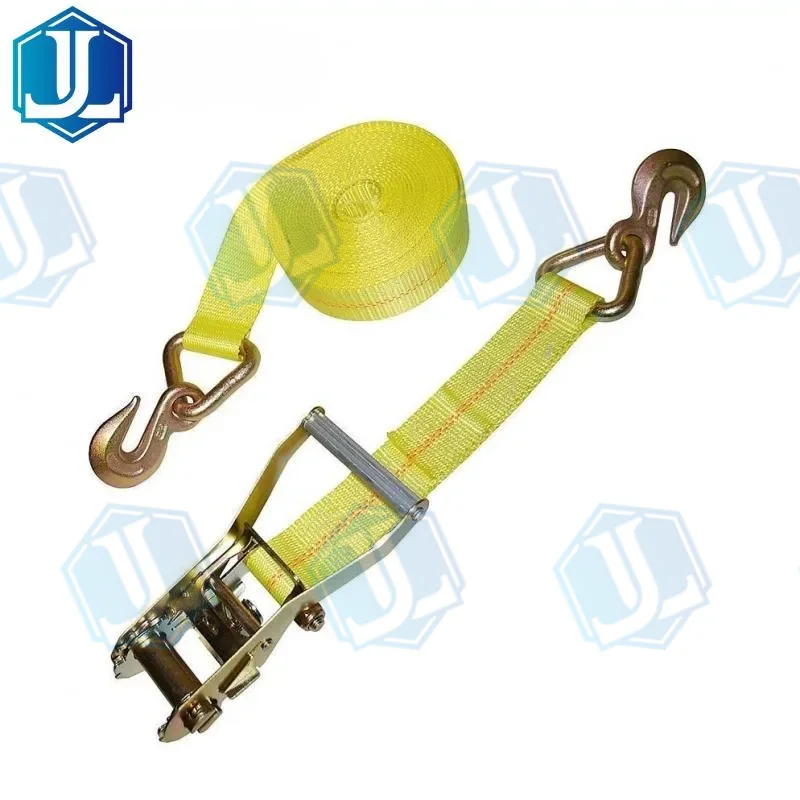 2inch ratchet strap with chain anchor — US type, 2″ · 3,333 lb chain anchor (Item No. 41) (Item No. 41) — Ratchet Tie Down manufactured by Zhejiang Jingli, China