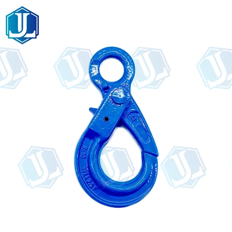 Grade 100 G100 Hook — Eye Self Locking Hook (Item No. 171) — Rigging hardware manufactured by Zhejiang Jingli, China