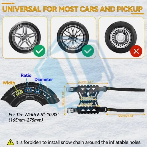 TPU tire snow chains — TPU Tank Snow Chains (Item No. 157) — Chain image 2 of 4
