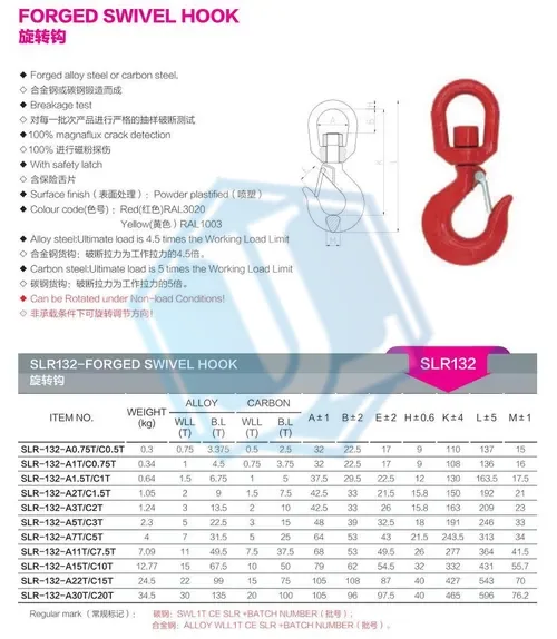 Drop Forged S322 Hook (Item No. 197) — Rigging hardware image 2 of 4