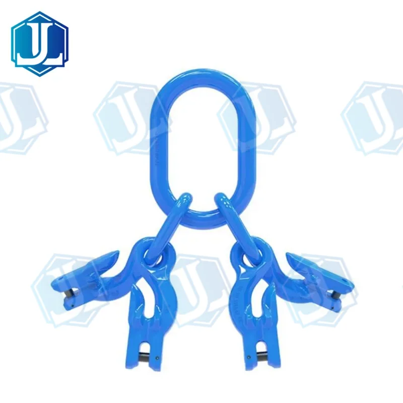 Grade 100 G100 Hook — Link Assembly with Grab Hook (Item No. 156) — Rigging hardware manufactured by Zhejiang Jingli, China